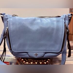 orYANY Sky Blue Leather Crossbody Bag